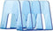 Catalogusrek HAN 3-vaks - transparant blauw