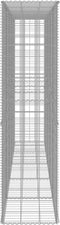 vidaXL - Schanskorfmuur - met - deksel - 300x50x200 - cm - gegalvaniseerd - staal