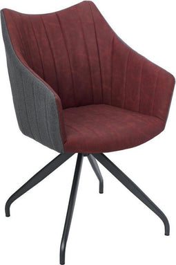 Feel Furniture - Eetkamerstoel - Bradley - Rood
