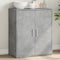 vidaXL - Dressoir - 60x31x70 - cm - bewerkt - hout - betongrijs