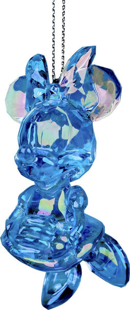 Ornament acryl minnie l8cm blauw