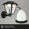 BRILONER - LED wandlamp Akku - Touchdimmer - 3000K - Zwart - 23 x 29,5 x 16,5 cm