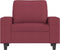 Fauteuil 60 cm stof wijnrood