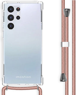 iMoshion Hoesje Geschikt voor Samsung Galaxy S22 Ultra Hoesje Met Koord - iMoshion Backcover met koord - Transparant