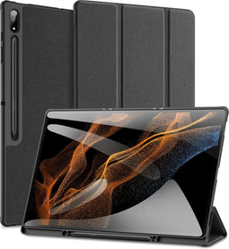 Dux Ducis Galaxy Tab S8 Ultra - Domo Bookcase - Schokabsorberend - Zwart