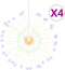 vidaXL - Kerstverlichting - vuurwerk - 4 - st - 140 - meerkleurige - LED's - 17 - cm