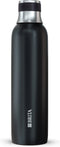 BRITA sodaTRIO - Thermofles RVS - Dubbelwandig geïsoleerd 0,65L - Zwart