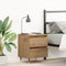 vidaXL - Nachtkastje - Artisan - Eiken - 40x35x50 - cm - Gefabriceerd - Hout