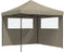 vidaXL - Partytent - inklapbaar - pop-up - met - 2 - zijwanden - taupe