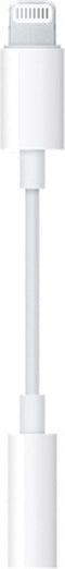 Apple - MMX62ZM/A - Lightning-naar-mini-jack-adapter - Wit