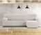 Hoes voor chaise longue met korte armleuning rechts Eysa JAZ Wit 120 x 120 x 360 cm