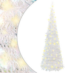 vidaXL - Kunstkerstboom - pop-up - 100 - LED's - 150 - cm - wit