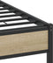 vidaXL - Bedframe - zonder - matras - hout - sonoma - eikenkleurig - 120x200 - cm