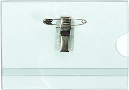 Naambadges Quantore met clip en speld - 60x90mm - set 24 stuks