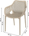 Tuinstoel - Air XL - Taupe - Siesta