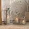 Luxe Lantaarnset 3-delig - Zilver - 40, 31 & 21 cm - RVS Windlichten voor Binnen en Buiten