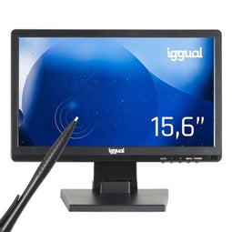 iggual IGG319864 - Monitor 15" HD+ - Aanraakscherm - Zwart