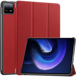 imoshion Tablet Hoes - Geschikt voor Xiaomi Pad 6 Pro, Xiaomi Pad 6 - Trifold Bookcase - Rood