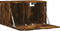 vidaXL - Wandkast - 60x36,5x35 - cm - bewerkt - hout - gerookt - eikenkleurig