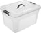 Juskys - Opbergbox 30 L - 4-Delig - Kunststof - Wit