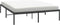 vidaXL - Bedframe - metaal - zwart - 140x200 - cm