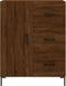 vidaXL - Dressoir - 69,5x34x90 - cm - bewerkt - hout - bruin - eikenkleur