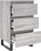 vidaXL - Nachtkastjes - 2 - st - 40x35x69 - cm - bewerkt - hout - grijs - sonoma - eiken