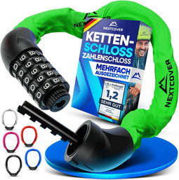 NEXTCOVER® Fietsslot LockOne - Kettingslot - Hoge veiligheid - Groen