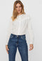 Vero Moda VMNORA - Dames Blouse - Hoge hals - Katoen - Maat S