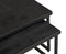 Salontafel Cuba set van 2 vierkant mangohout - zwart