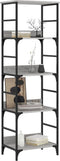 vidaXL - Boekenrek - 50x33x153 - cm - bewerkt - hout - grijs - sonoma - eikenkleurig