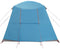 vidaXL - Kampeertent - met - verandakoepel - 5-persoons - waterdicht - blauw