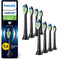 Philips Sonicare W2 Optimal White - Opzetborstels - Verwijdert tot 7x meer tandplak - Zwart (8 stuks)