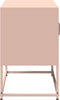 vidaXL - Tv-meubel - 68x39x60,5 - cm - staal - roze