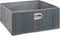 5Five Opbergmand/kastmand - 13L - grijs - linnen/bamboe - 31 x 13,5 x 31 cm - vakkenkast manden