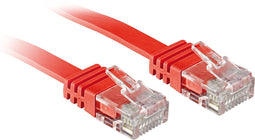 Lindy - Cat.6 Flachband-Patchkabel ungeschirmt, rot, 5m