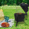Aviro Kamado BBQ Egg - Houtskoolbarbecue - Ø 27 CM - Zwart