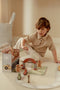 Little Dutch - Speelkoffer Racebaan - Houten racecircuit met accessoires - Multicolor