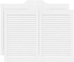vidaXL - Draaideuren - louvre - design - 2 - paar - 80x100 - cm - wit