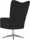 vidaXL Relaxstoel fluweel zwart