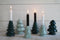 Housevitamin KERST KANDELAAR-GROEN-KERAMIEK 9X14 cm