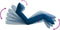 vidaXL - Ligstoel - inklapbaar - oxford - stof - marineblauw