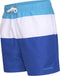 Pierre Cardin Blocked Swim Short - Heren Zwembroek - Elastiek Koordsluiting - Turquoise/Wit/Royal