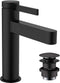 Hansgrohe Finoris 110 - Ééngreeps wastafelmengkraan - CoolStart met PushOpen afvoer - Mat zwart
