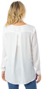 VILA VILUCY LS SHIRT - Doorknoop blouse - V-hals - M