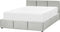 BOUSSE - Boxspring - Lichtgrijs - 140 x 200 cm - Fluweel
