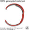 imoshion Siliconen sport bandje - Universeel 20 mm aansluiting - Rood / Zwart