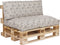 In The Mood Collection Venice Palletkussens - L120 x B80/40 x H12 cm - Beige