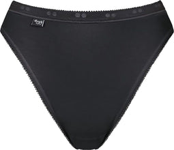 sloggi Basic+ - Dames Tai slip - Zacht katoen - Zwart - Maat 42