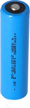 3,2 volt zonnebatterij Lithium 18650 IFR LiFePo4-batterij met onbeschermde kop, 1400-1500 mAh, afmetingen ca. 66,1x18 mm